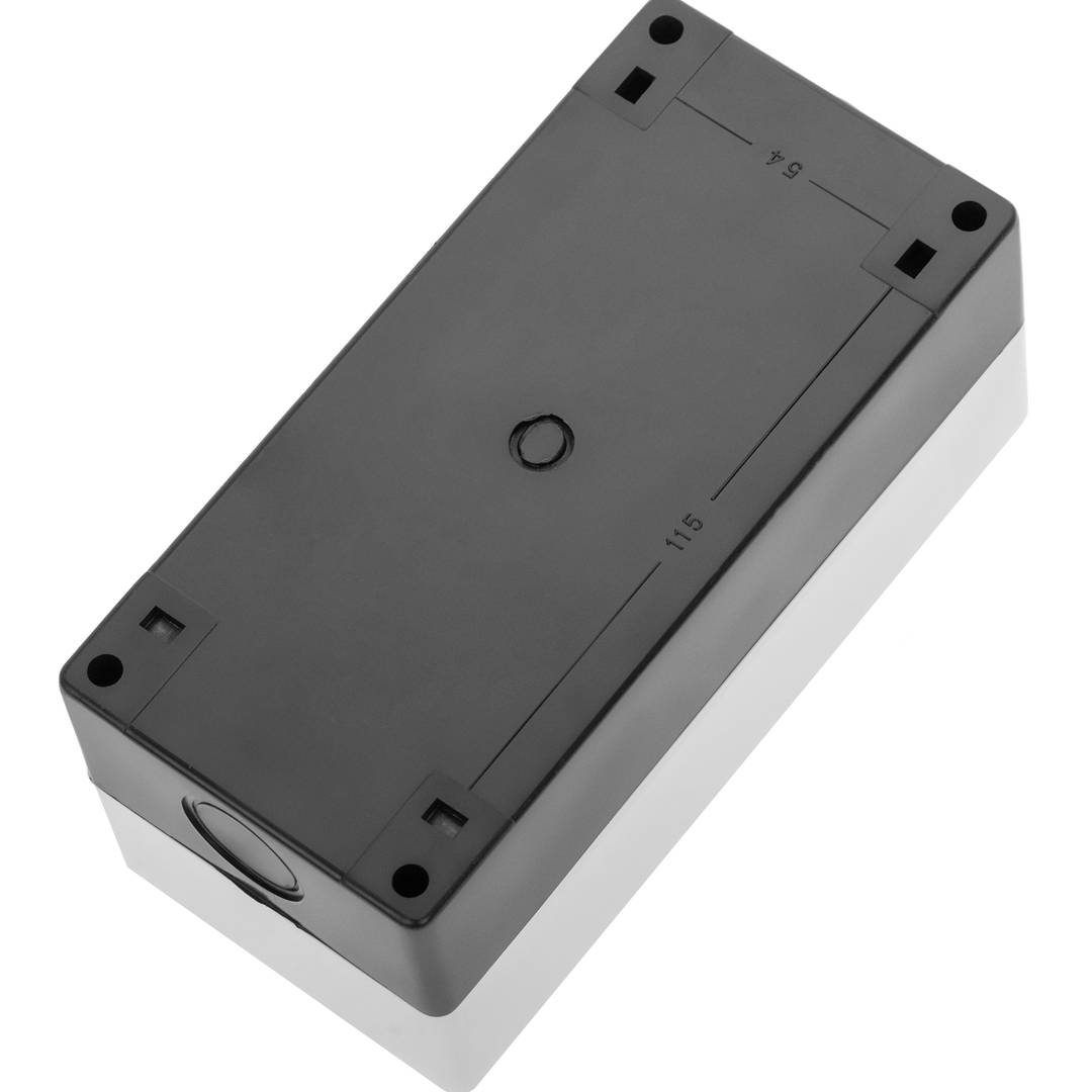 Caixa de controle dispositivos elétricos para 3 botão de pressão ou cinza 22 mm h=80mm