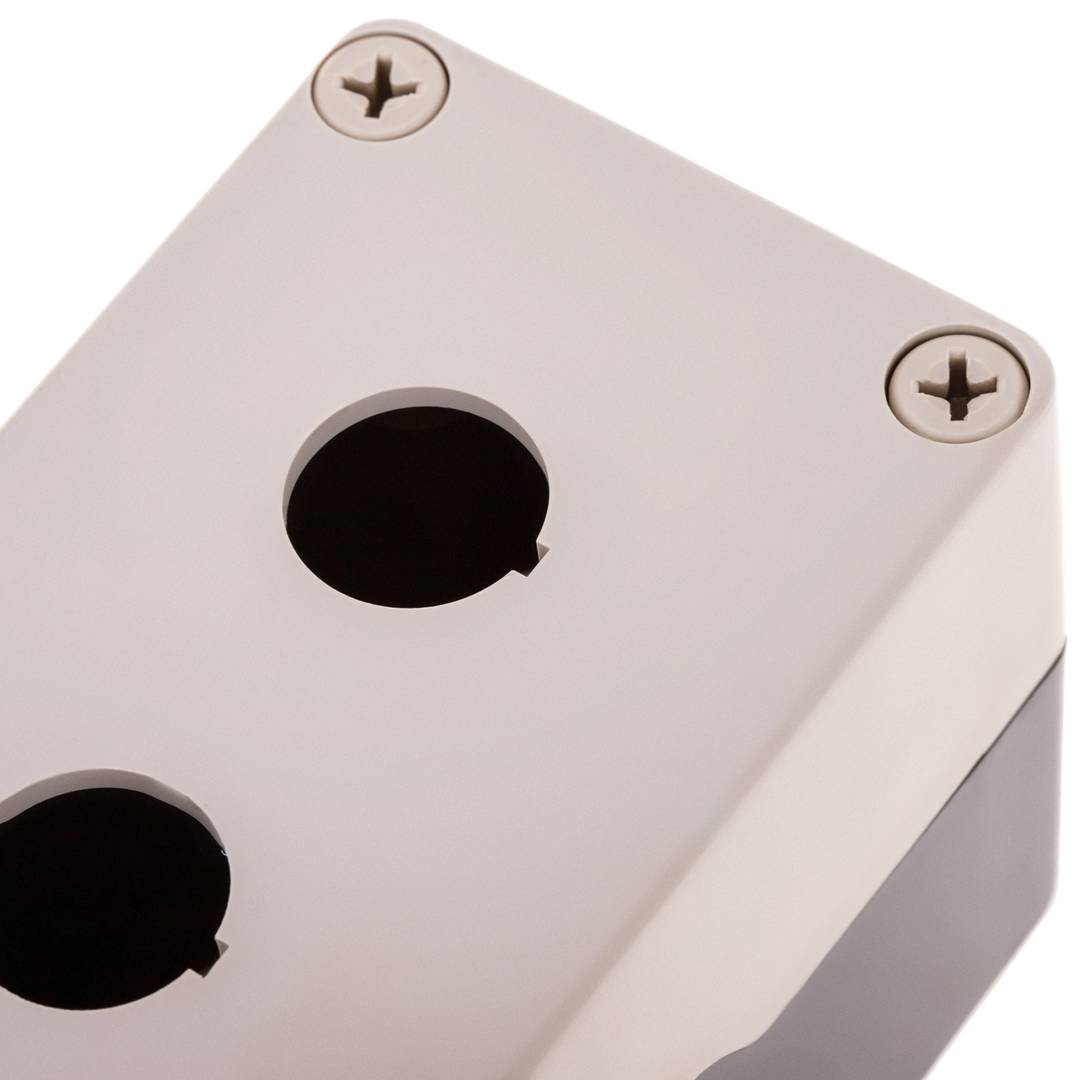 Caixa de controle dispositivos elétricos para 4 botão de pressão ou cinza 22 mm h=80mm