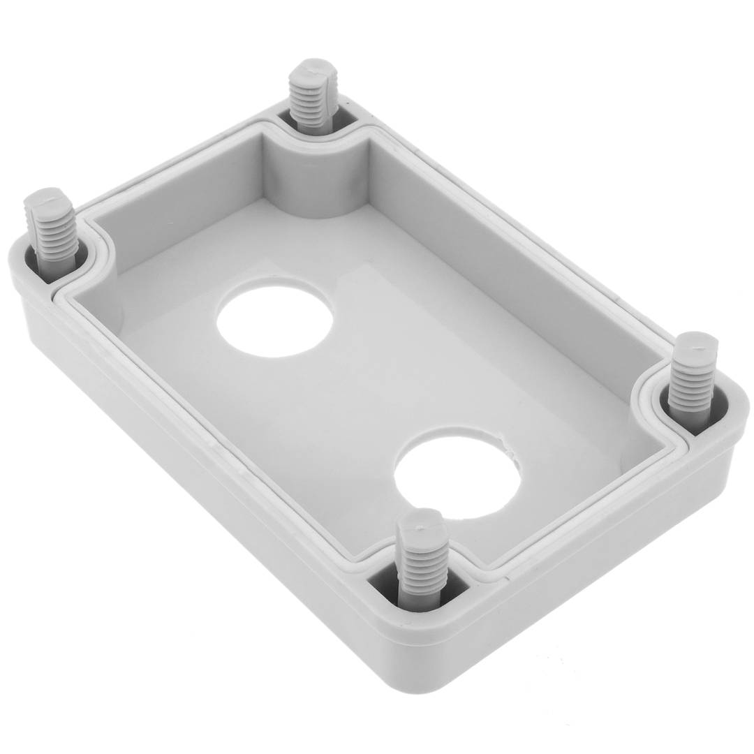 Schaltkasten elektrische Geräte für 2 Taster oder Schalter 22mm grau Kunststoff 65mm