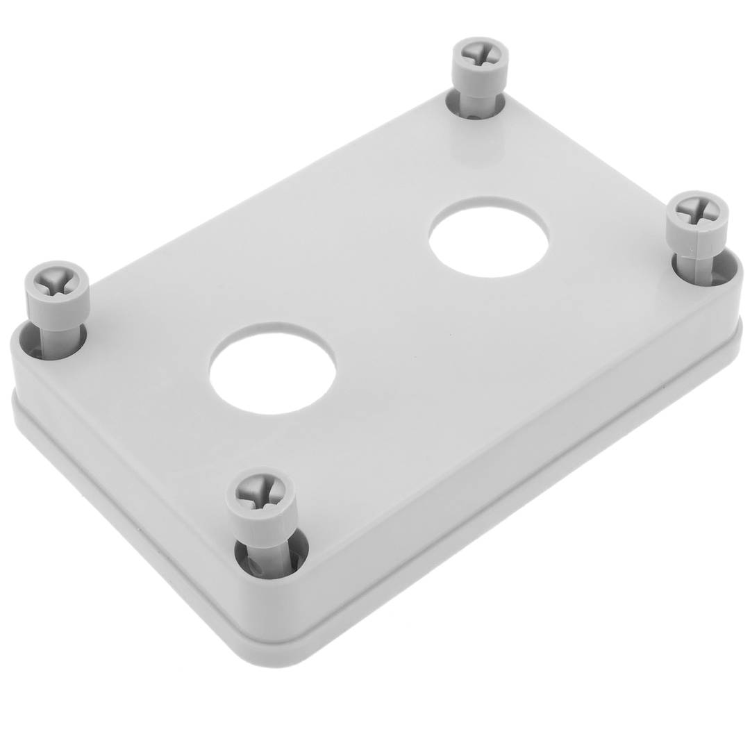 Schaltkasten elektrische Geräte für 2 Taster oder Schalter 22mm grau Kunststoff 65mm