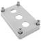 Boîte de contrôle pour appareils électriques 3 bouton poussoir  ou commutateur 22mm gris 65mm
