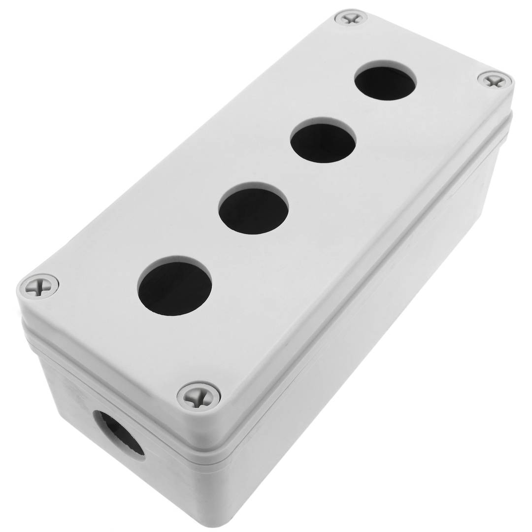 Caixa de controle dispositivos elétricos para 4 botão de pressão ou cinza 22 mm chave 65mm