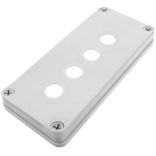 Caixa de controle dispositivos elétricos para 4 botão de pressão ou cinza 22 mm chave 65mm