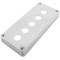 Caixa de control de dispositius elèctrics per a 5 polsador o interruptor de 22 mm gris 65mm