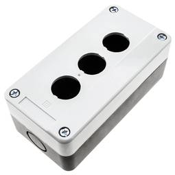 Caixa de controle dispositivos elétricos para 3 botão de pressão ou cinza 22 mm chave