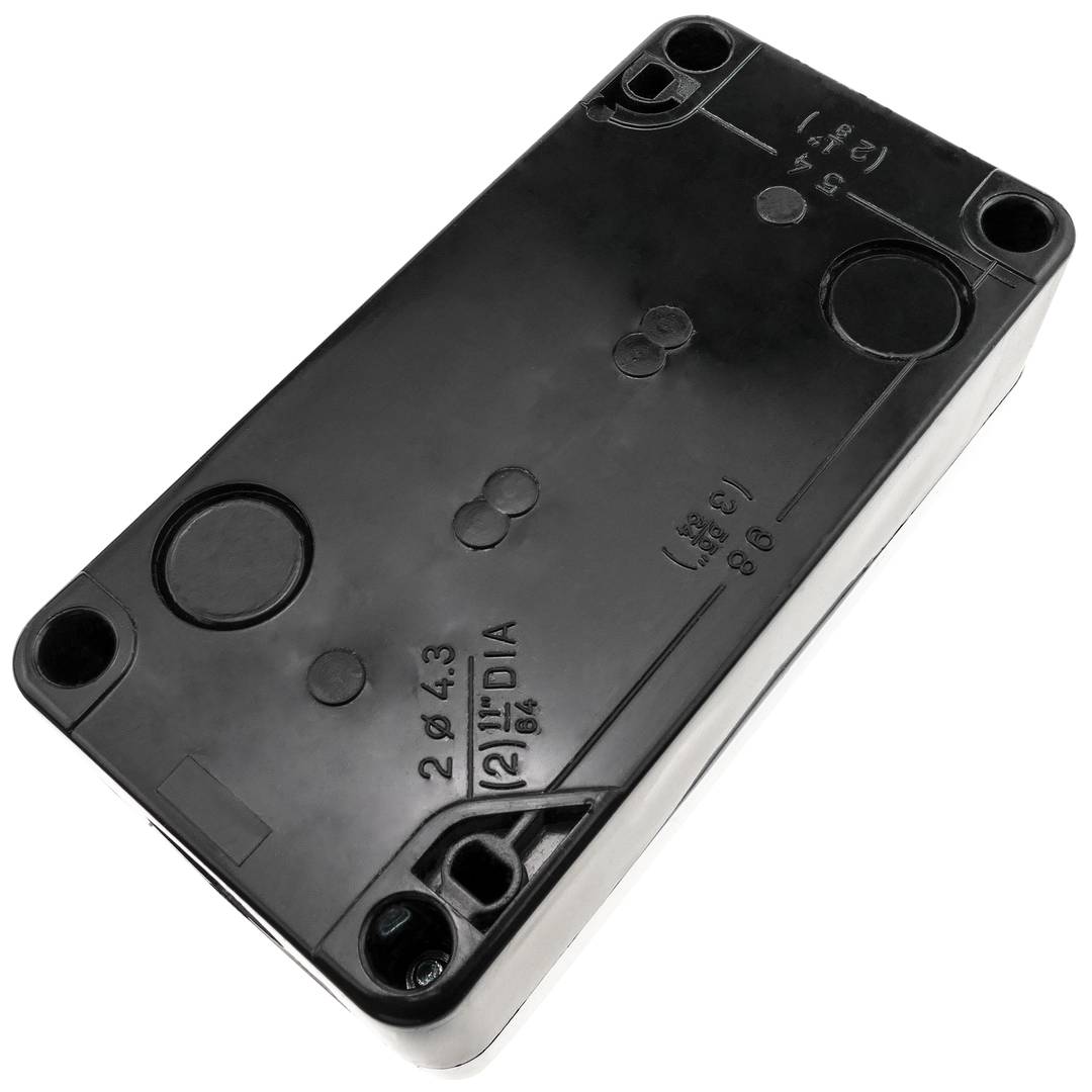 Caja de control de dispositivos eléctricos para 3 pulsador o interruptor de 22 mm gris