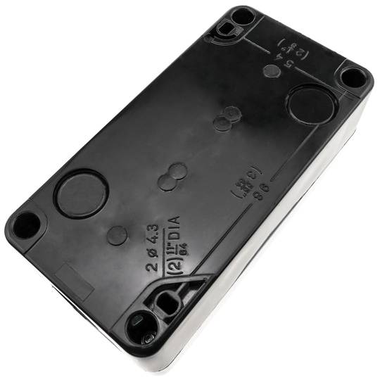 Caja de control de dispositivos eléctricos para 3 pulsador o interruptor de 22 mm gris