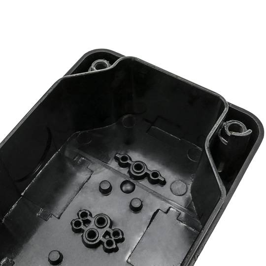 Caja de control de dispositivos eléctricos para 3 pulsador o interruptor de 22 mm gris