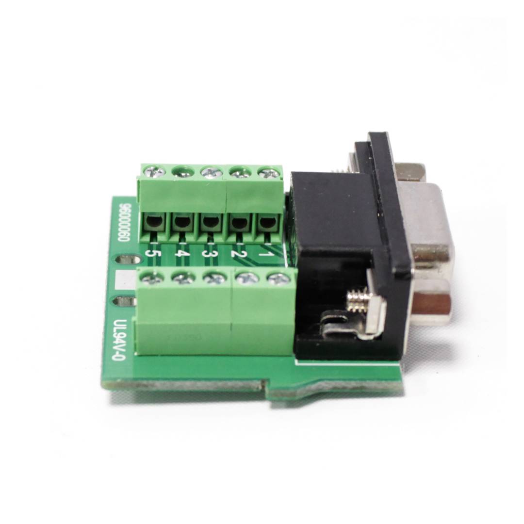 Adaptador serie DB9 hembra a bloque de terminales
