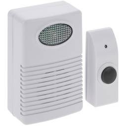 Timbre inalàmbric per a porta amb 12 melodies i 3 funcions de 80 dB, polsador per a exterior amb pila