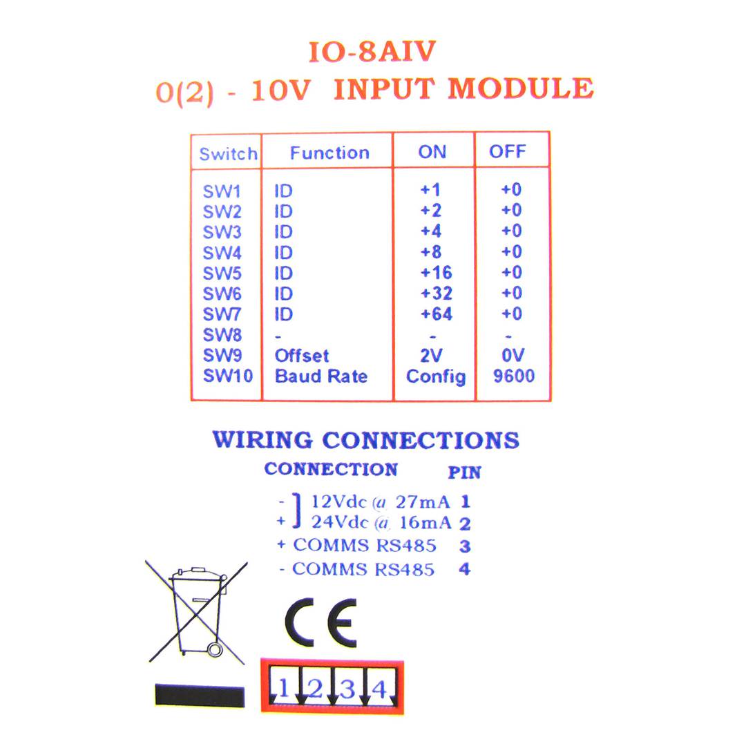 RS485 Module 8 tension d