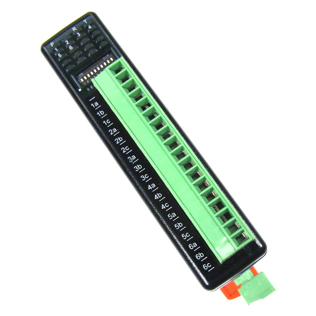 Moduł RS485 z 6 wejściowym czujnikiem temperatury RTD (BrainChild IO-6RTD)