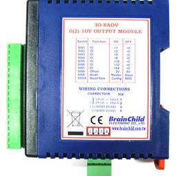 Módulo RS485 de 8 salidas analógicas voltaje (BrainChild IO-8AOV)