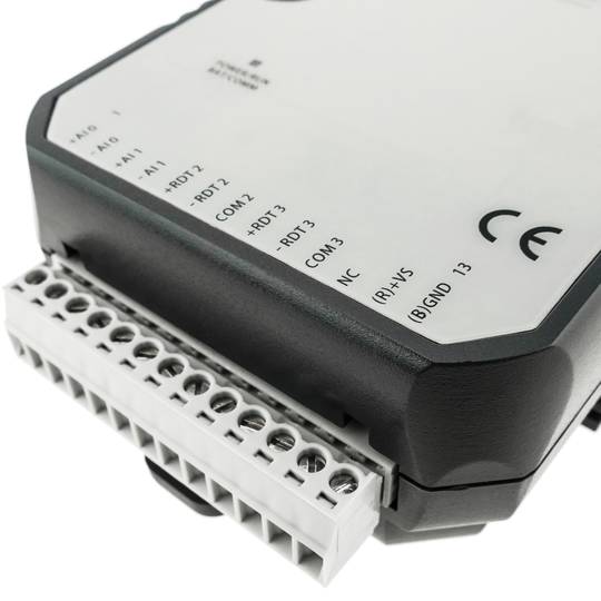 Modbus I/O Módulo Ethernet 4 entradas analógicas 2 entradas digitais 2 saídas analógicas