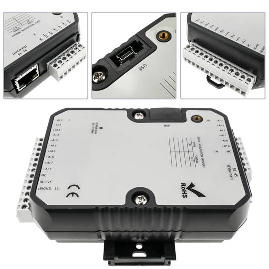 Modbus I / O Ethernet module 8 analog inputs - Cablematic