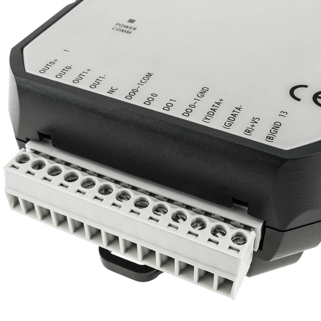 Módulo RS485 Modbus I/O 4 entradas analógicas 2 salidas analógicas 2 entradas digitales 2 salidas digitales