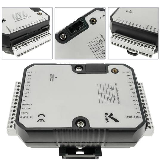 Módulo RS485 Modbus I/O 8 entradas y salidas analógicas 4 entradas digitales