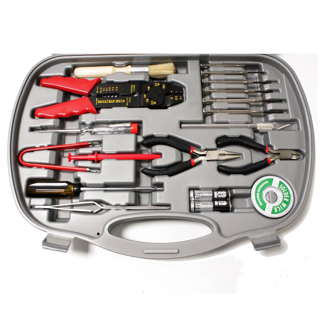 Kit von verschiedenen Werkzeugen von 145 Stück Modell GTK-145B mit Lötkolben