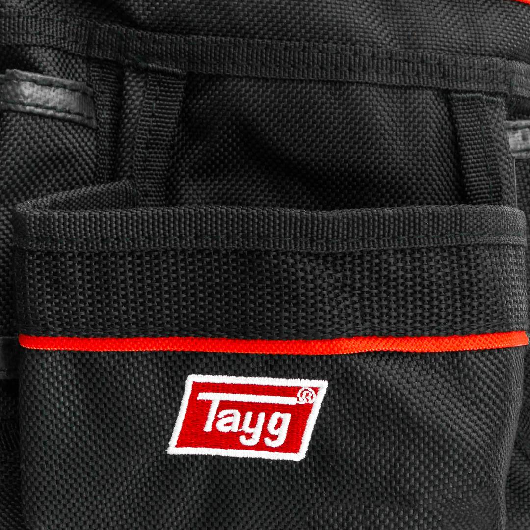 Pasek narzędziowy z 1 torbą na gwoździe i 1 pierścieniem na młotek