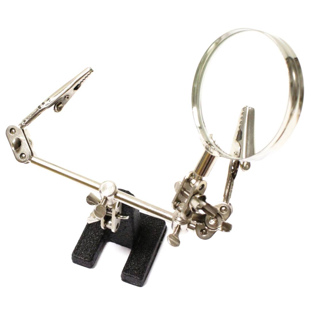 Support avec pinces et bras articulés et loupe pour le modèle électronique de précision BEST 168Z