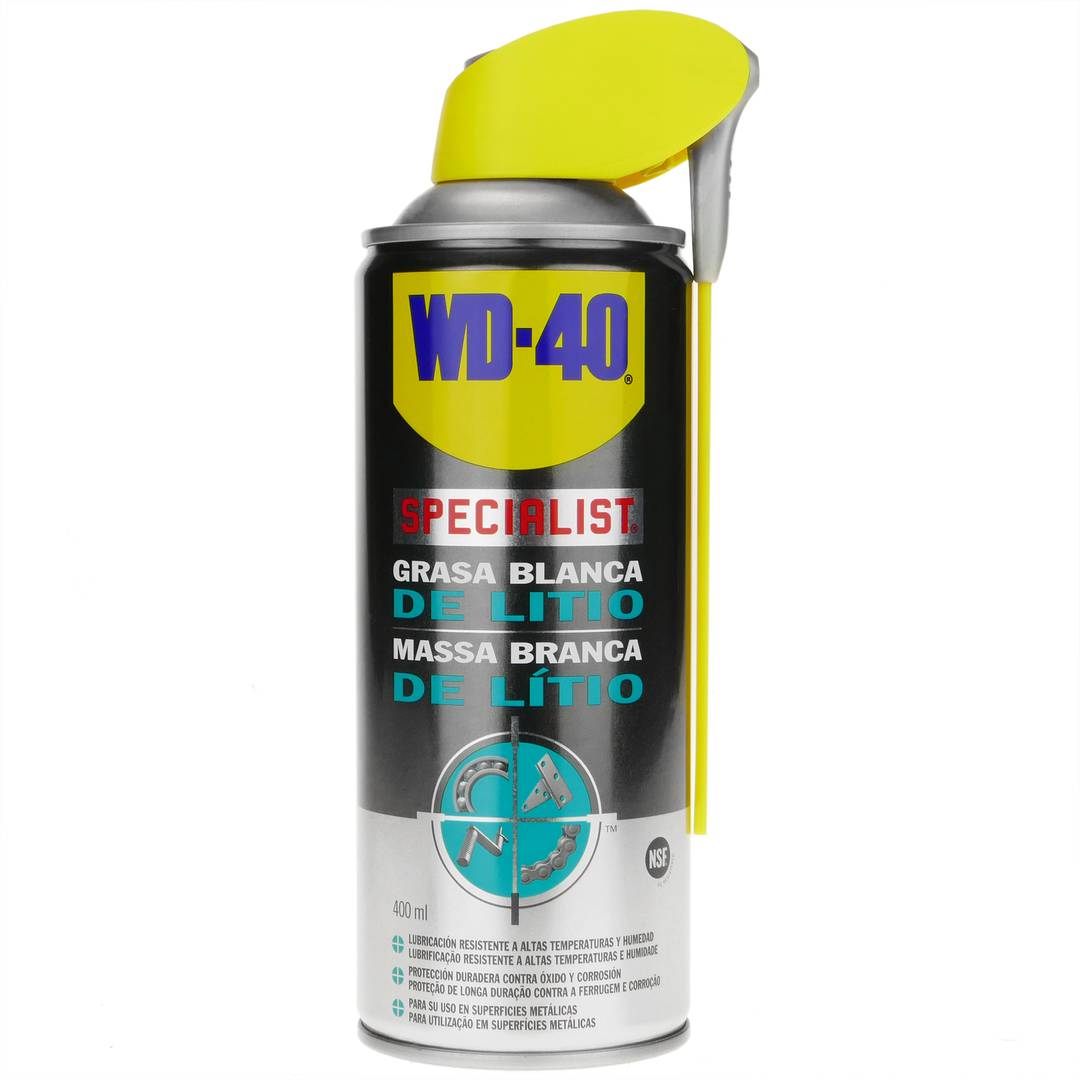 400 ml WD-40 lithium witte vetspray voor tandwielen en machines