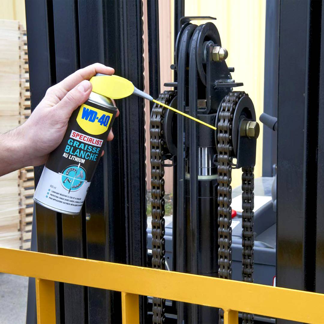 400 ml WD-40 lithium witte vetspray voor tandwielen en machines