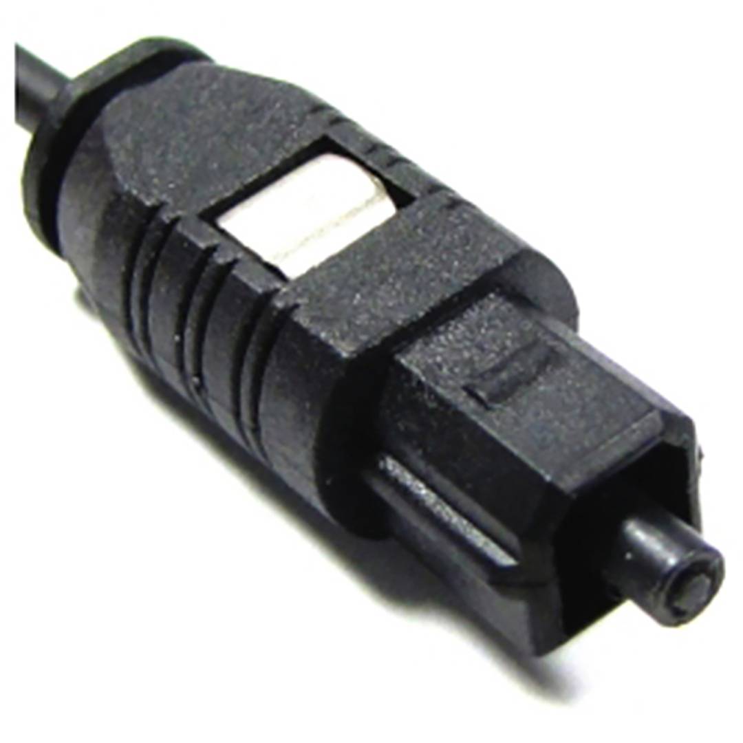 Cabo de áudio digital óptico Toslink 3 m Toslink para Mini-Toslink