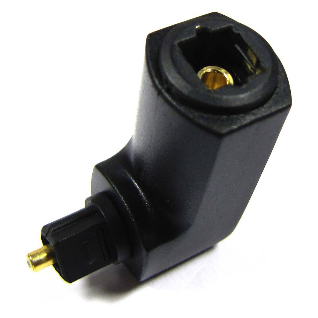 Adaptador TosLink a TosLink Angle Recte