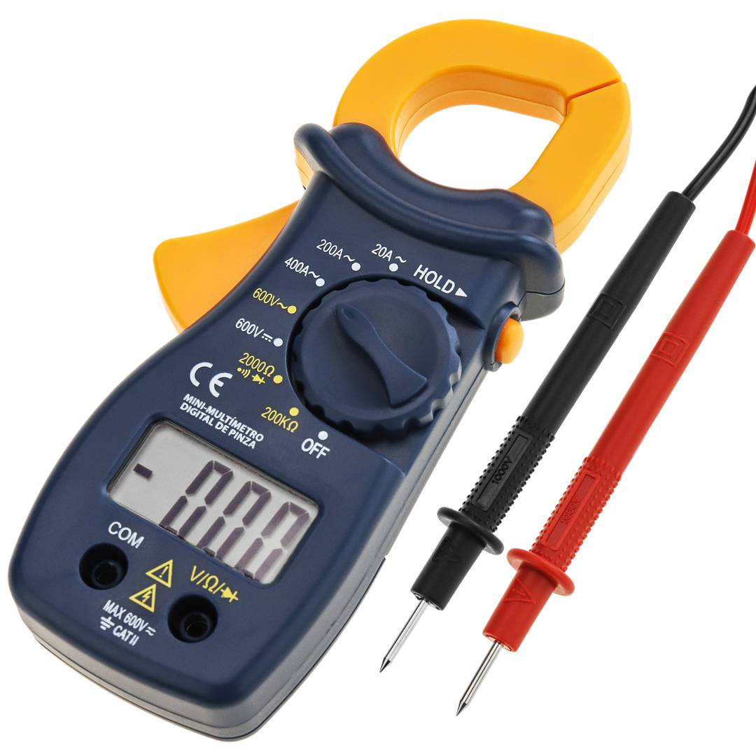 Kit Electricista Tester Multimetro Pinza Amperometrica Digit