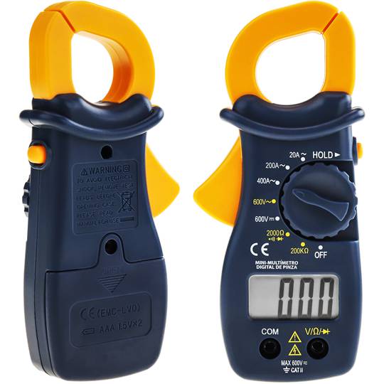 Multímetro digital con pinza amperimétrica AC/DC