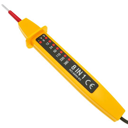 Spannungs- und Spannungsprüfer mit LED-Anzeigen