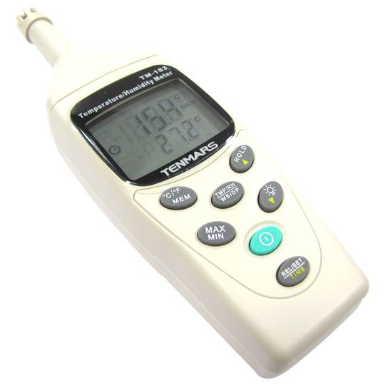 Hygrometer and thermometer with memory WP and WB model TM-183