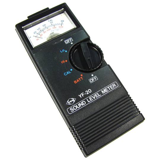 Sonòmetre. Mesurador de nivell de so analògic digital YF-20