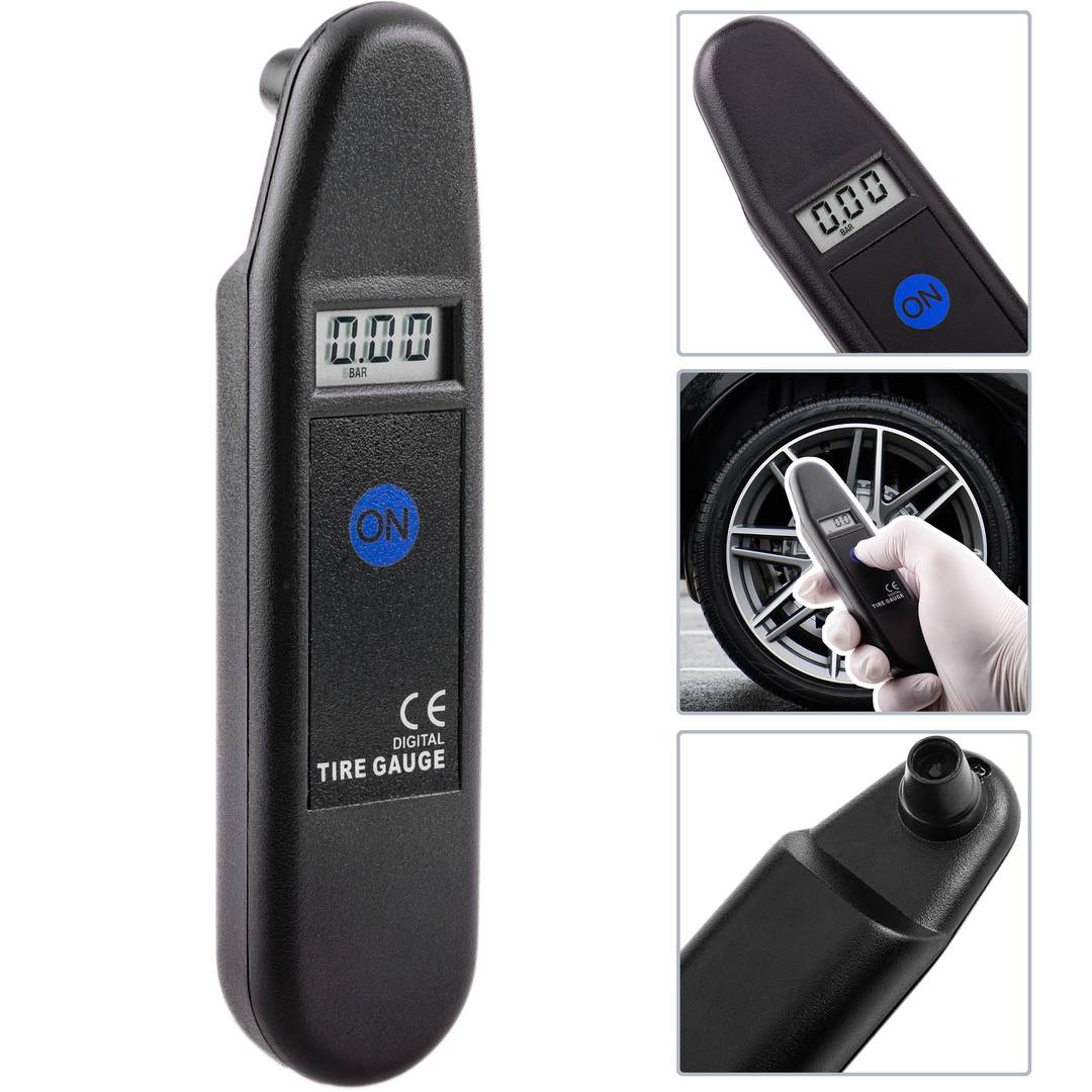 Digital Tire Air Manometer Monitoring EU Pressure Car LCD