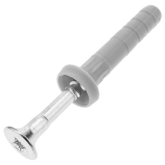 Pack of 50 units impact plug with screw 6 x 35 mm