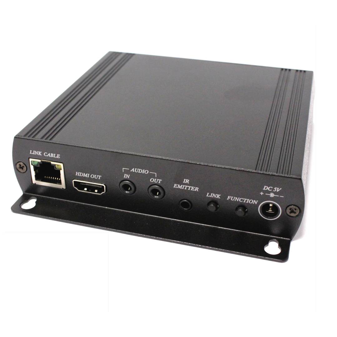 Extensor de HDMI AUDIO USB RS232 IR por cable UTP Cat.5e y Cat.6 solo receptor