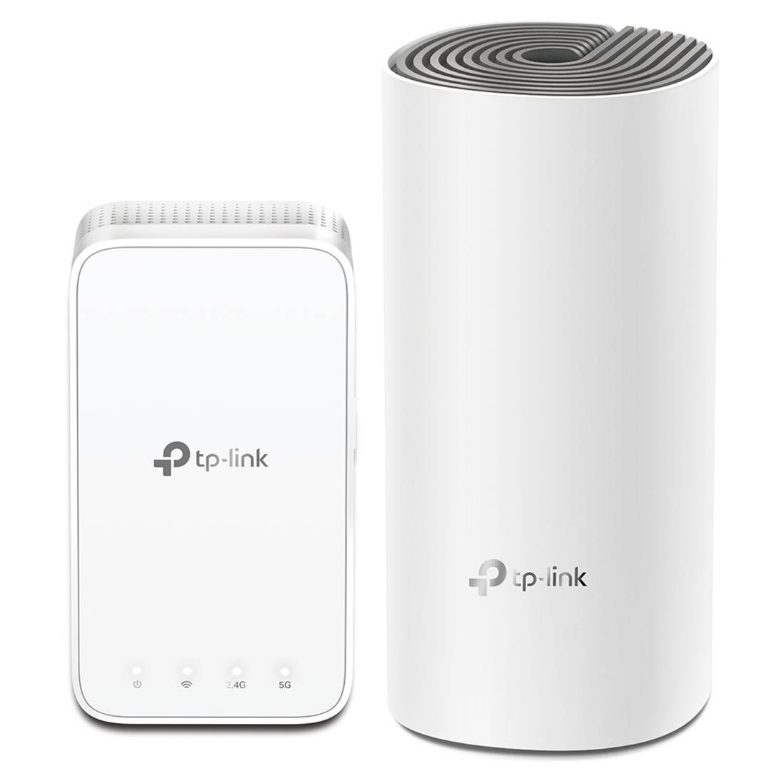 WiFi Mesh Access Points TP-Link Deco E4 Dual Band AC1200. Pack of 2 - Cablematic