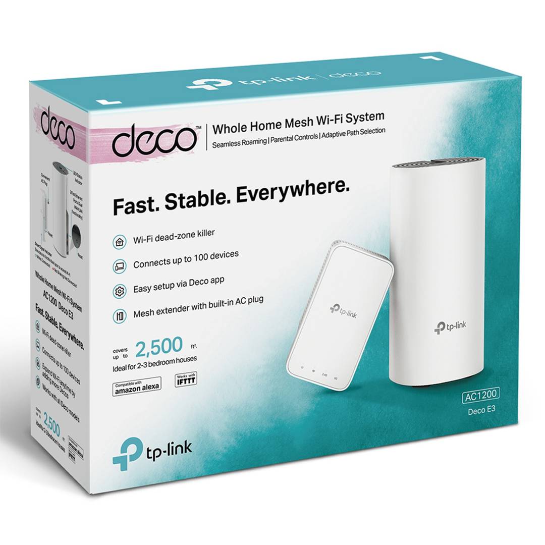 Tp-link Deco E4 Mesh Pack WIFI Repeater 3 Units White