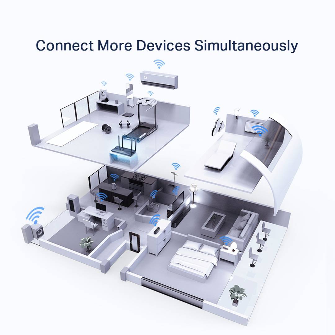 TP-Link Routeur WiFi 6 , Routeur WiFi AX 3000 Mbps bi-bande, WiFi 6, 5 ports