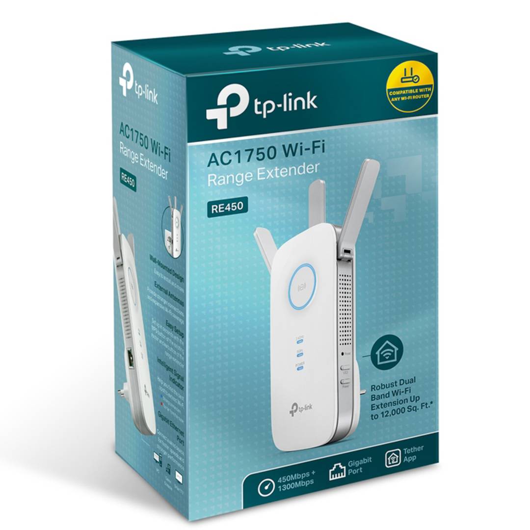 Extensor de alcance TP-Link RE450 Wi-Fi AC1750