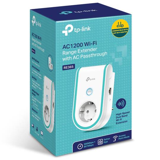 Extensor de alcance TP-Link RE365 Wi-Fi AC1200