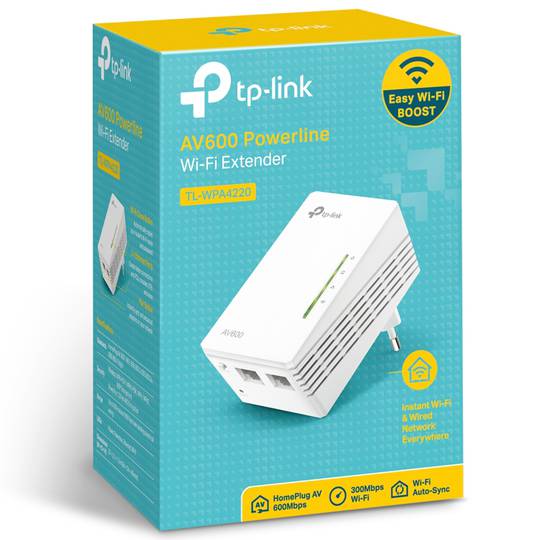 Powerline Homeplug PLC TP-Link TL-WPA4220 300Mbps AV600