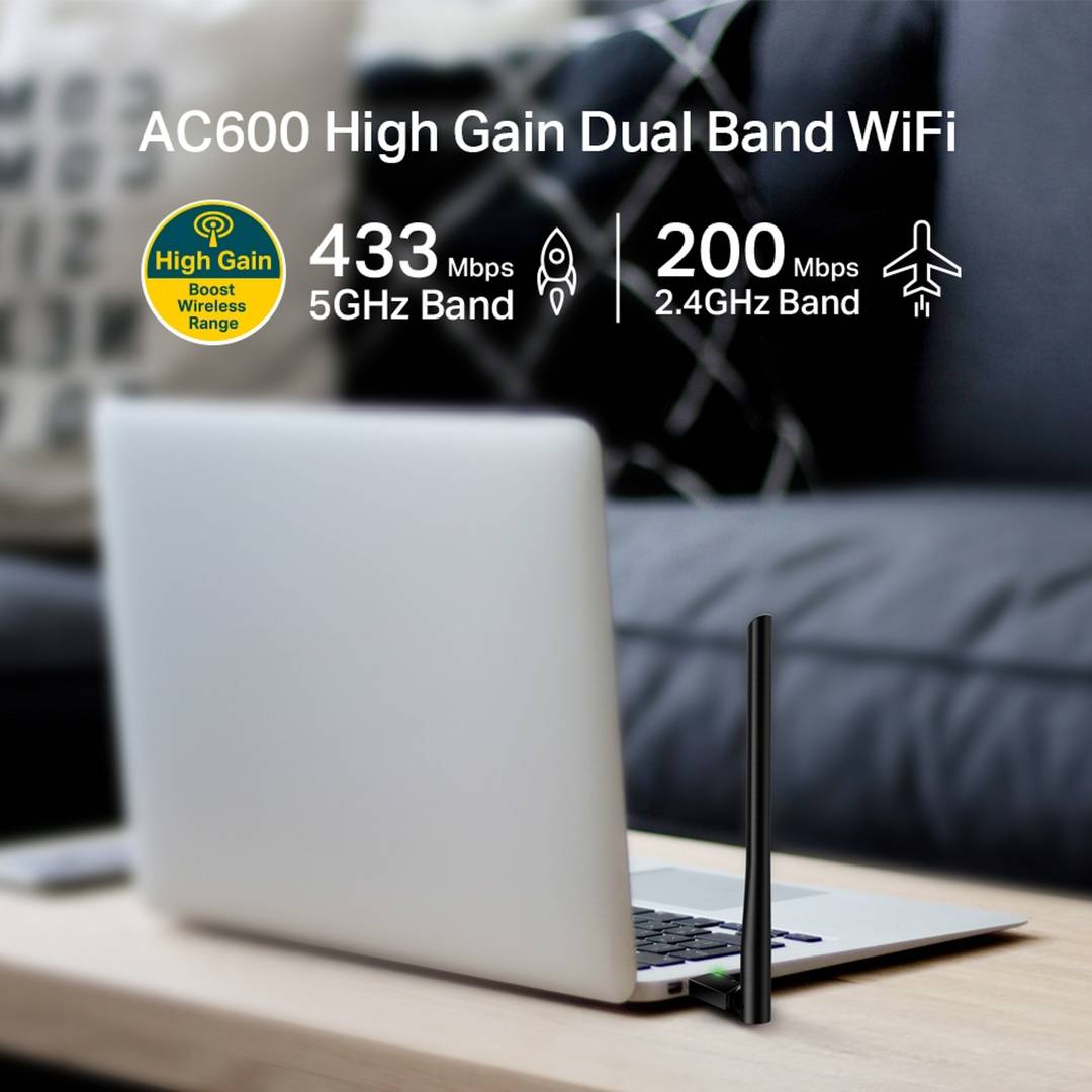 Clé wifi TP-Link Archer T4UH USB double bande à gain élevé