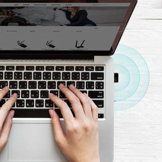 Drahtloser USB 2.0-Adapter TP-Link Archer T2U Nano AC600