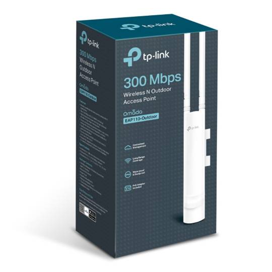 Ponto de acesso sem fio externo TP-Link EAP110 N 300Mbps