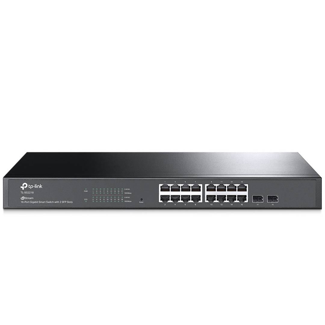 Switch TP-Link Smart Gigabit JetStream TL-SG2218 16 portas Gigabit e 2 SFP