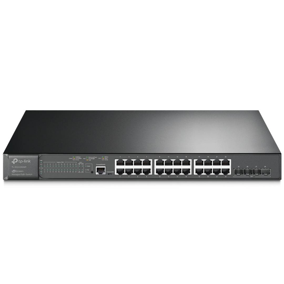 Switch TP-Link Gestionable L2 Gigabit JetStream TL-SG3428XMP de 24 Puertos Gigabit y 4 SFP 10GE