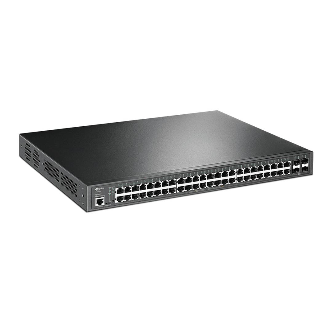 TP-Link Managed L2 Gigabit JetStream TL-SG3452P Switch met 48 Gigabit PoE+ poorten en 4 SFP