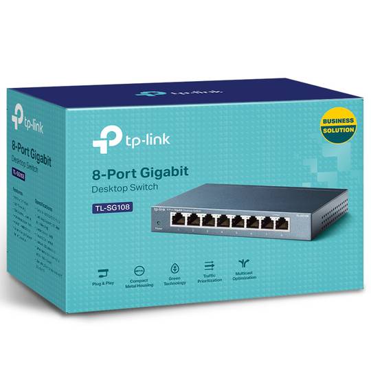 Switch Gigabit de 8 portas TP-Link TL-SG108
