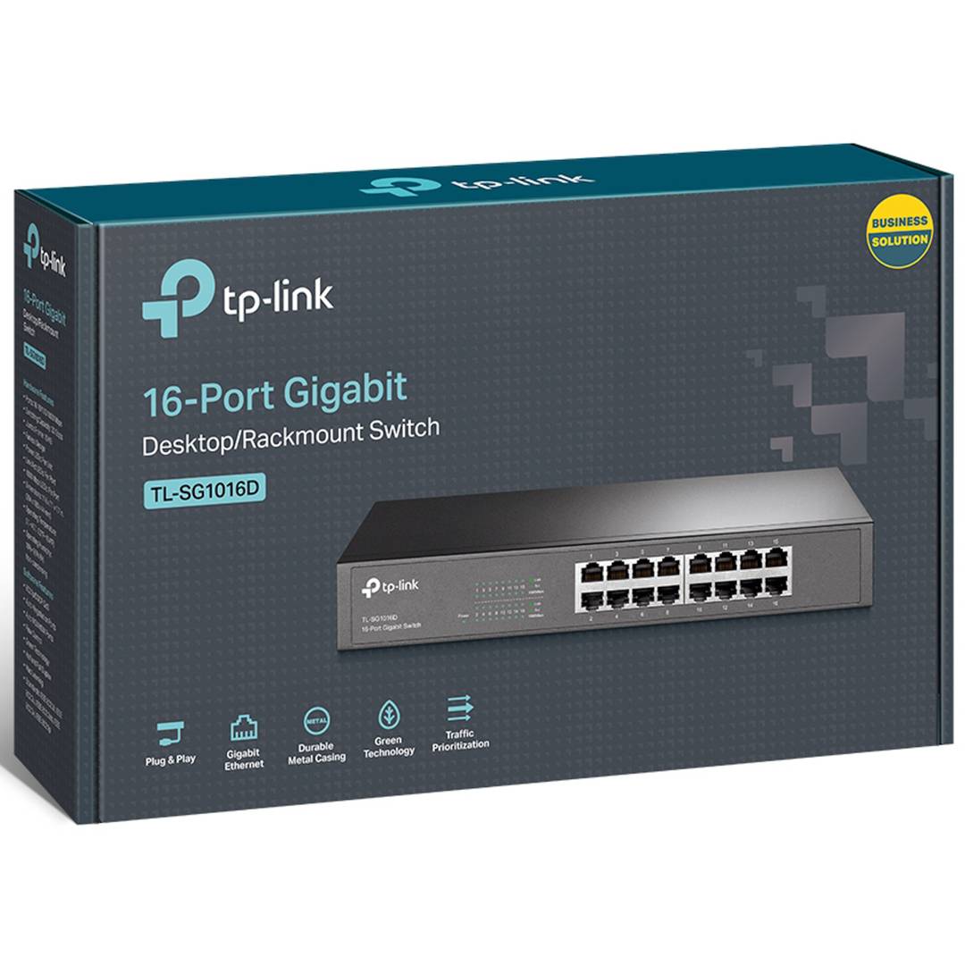 Switch Gigabit de 16 portas TP-Link TL-SG1016